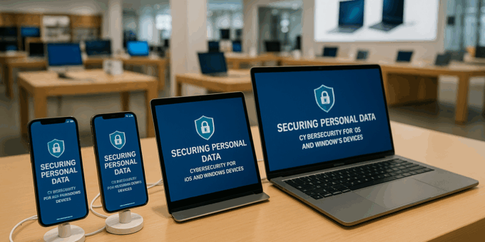 Securing personal data cybersecurity for iOS and Windows devices