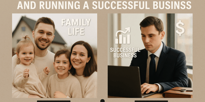 how to balance family life and running a successful business