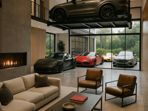 ultimate real estate for car lovers with private auto galleries