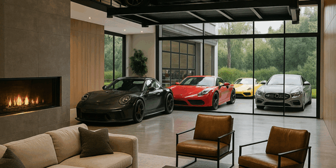 ultimate real estate for car lovers with private auto galleries