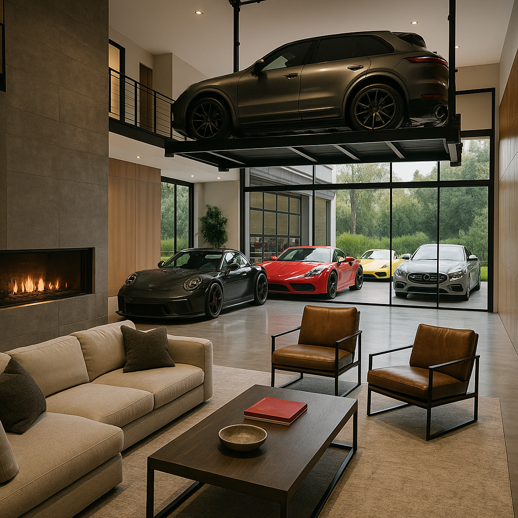 ultimate real estate for car lovers with private auto galleries