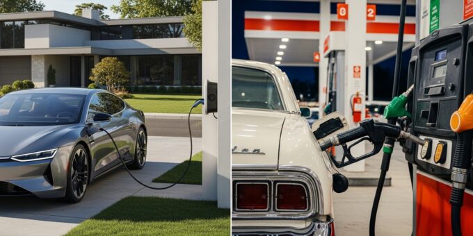 compare electric vs gas cars